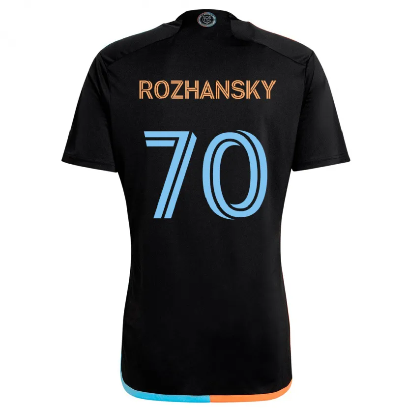 Danxen Dětské Jake Rozhansky #70 Černá Oranžová Modrá Daleko Hráčské Dresy 2024/25 Dres