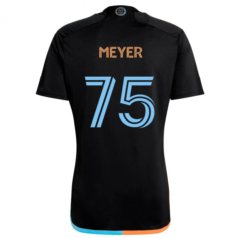 Danxen Dětské Will Meyer #75 Černá Oranžová Modrá Daleko Hráčské Dresy 2024/25 Dres