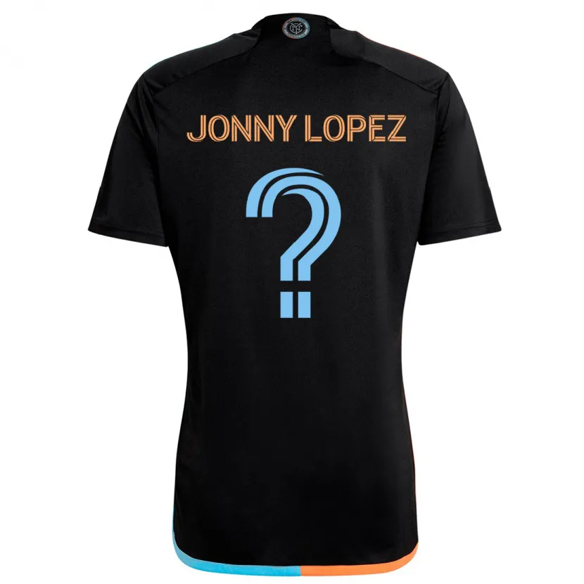 Danxen Dětské Jonny Lopez #0 Černá Oranžová Modrá Daleko Hráčské Dresy 2024/25 Dres