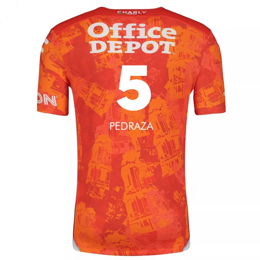 Danxen Dětské Pedro Pedraza #5 Oranžová Bílá Daleko Hráčské Dresy 2024/25 Dres