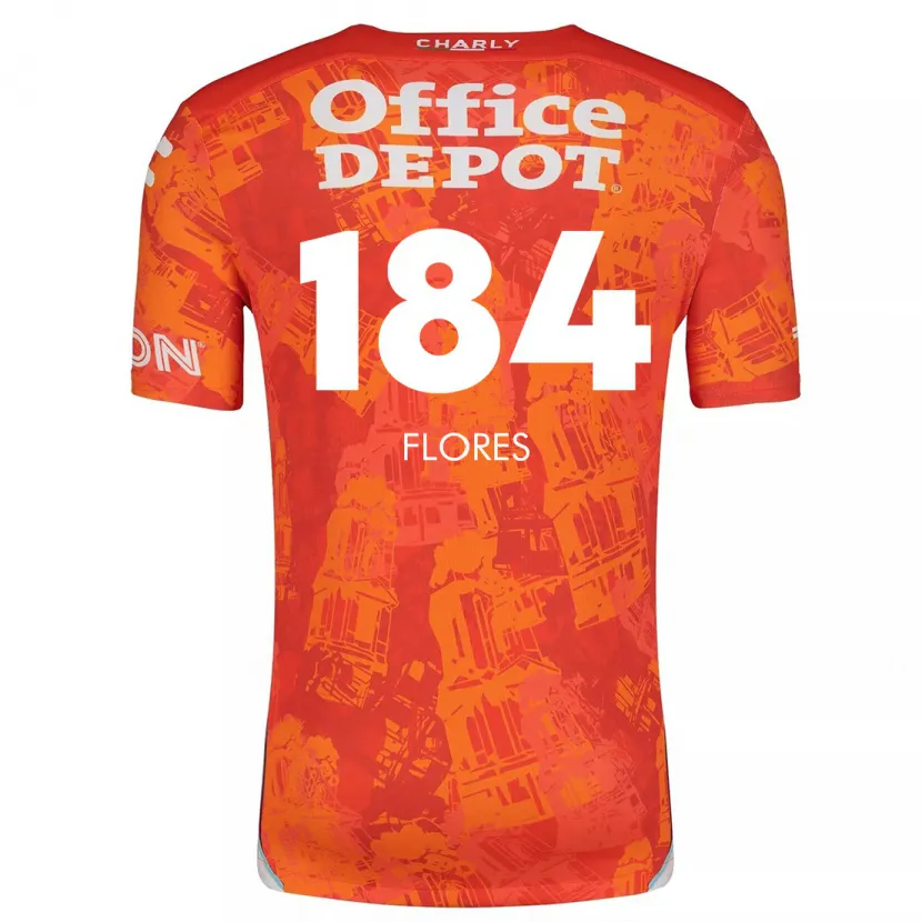 Danxen Dětské Jason Flores #184 Oranžová Bílá Daleko Hráčské Dresy 2024/25 Dres