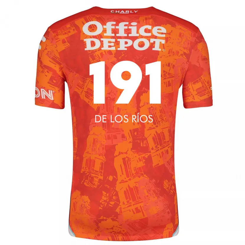 Danxen Dětské Sergio De Los Ríos #191 Oranžová Bílá Daleko Hráčské Dresy 2024/25 Dres