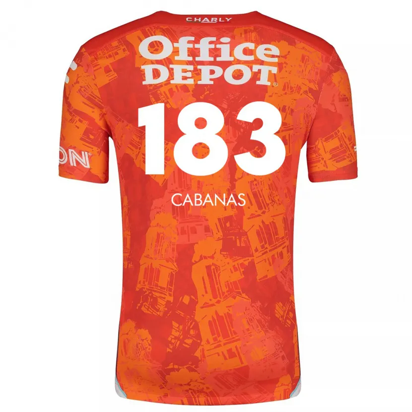 Danxen Dětské Mauricio Cabañas #183 Oranžová Bílá Daleko Hráčské Dresy 2024/25 Dres