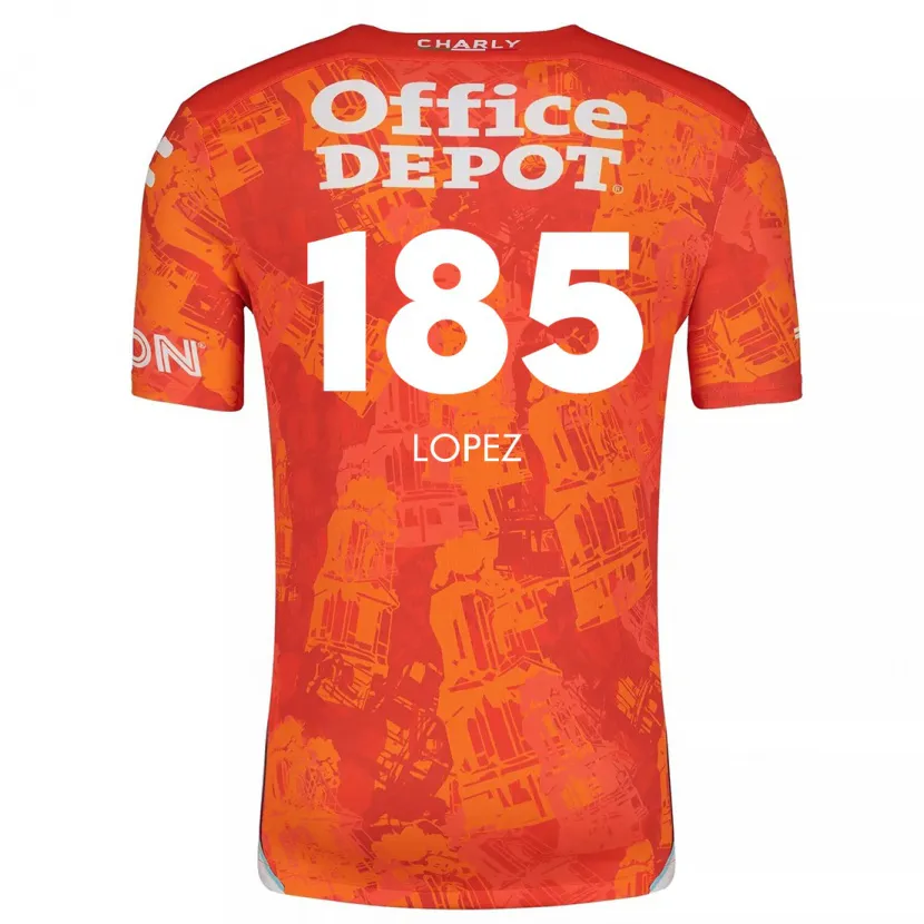 Danxen Dětské René López #185 Oranžová Bílá Daleko Hráčské Dresy 2024/25 Dres