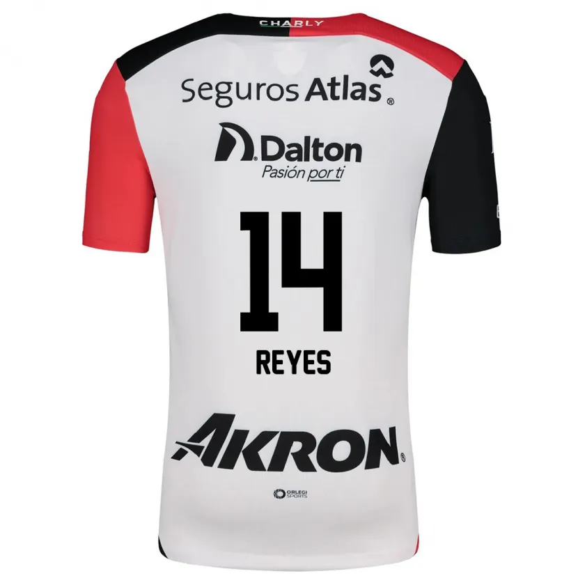 Danxen Dětské Luis Reyes #14 Bílá Červená Černá Daleko Hráčské Dresy 2024/25 Dres