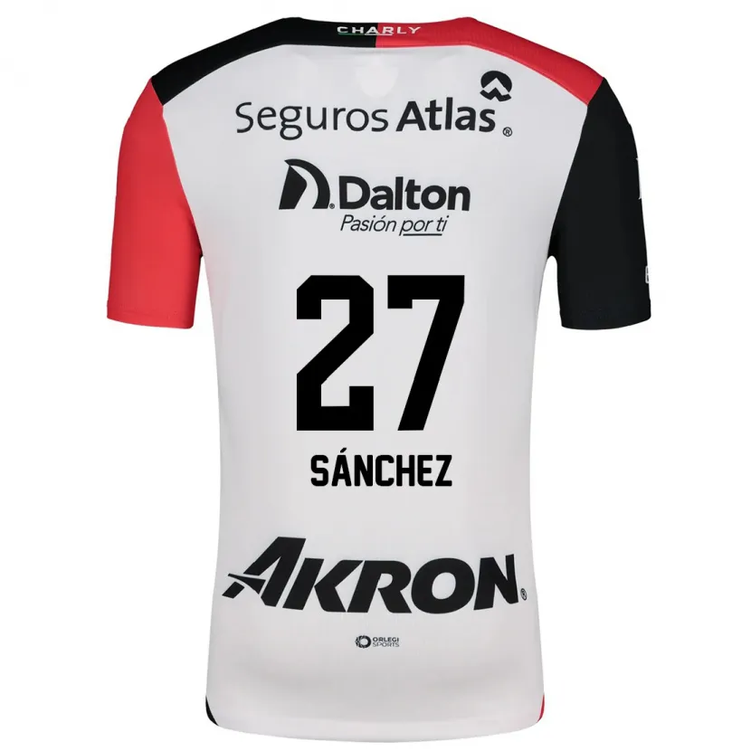 Danxen Dětské Antonio Sánchez #27 Bílá Červená Černá Daleko Hráčské Dresy 2024/25 Dres