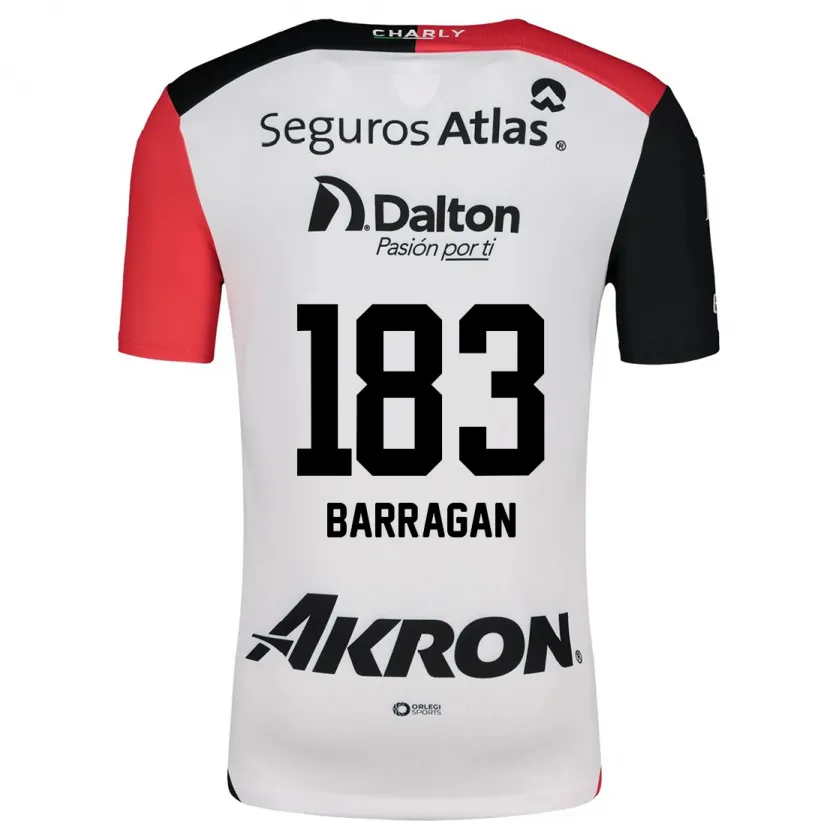 Danxen Dětské Roberto Barragán #183 Bílá Červená Černá Daleko Hráčské Dresy 2024/25 Dres