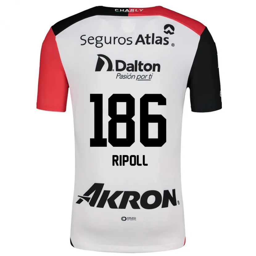 Danxen Dětské Alonso Ripoll #186 Bílá Červená Černá Daleko Hráčské Dresy 2024/25 Dres