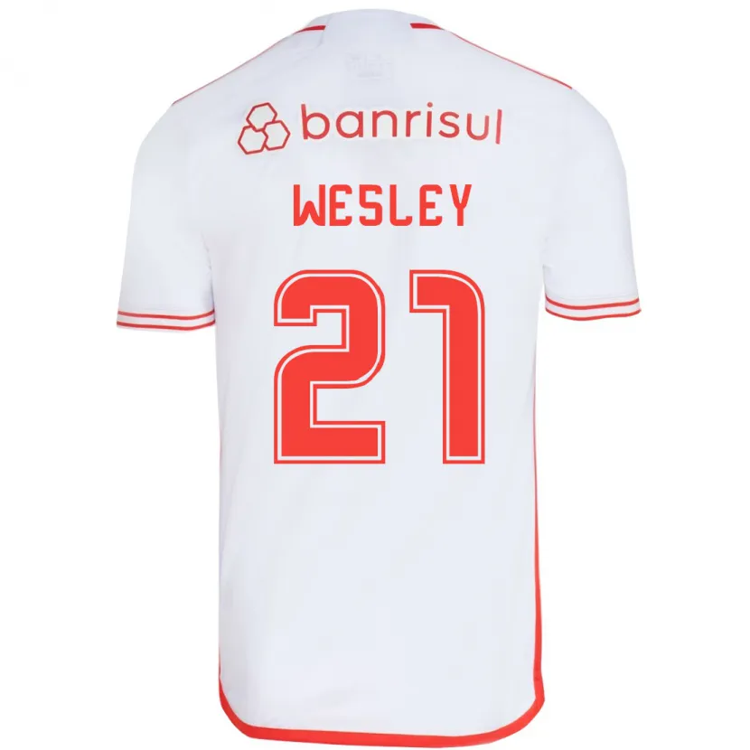 Danxen Dětské Wesley #21 Bílá Červená Daleko Hráčské Dresy 2024/25 Dres