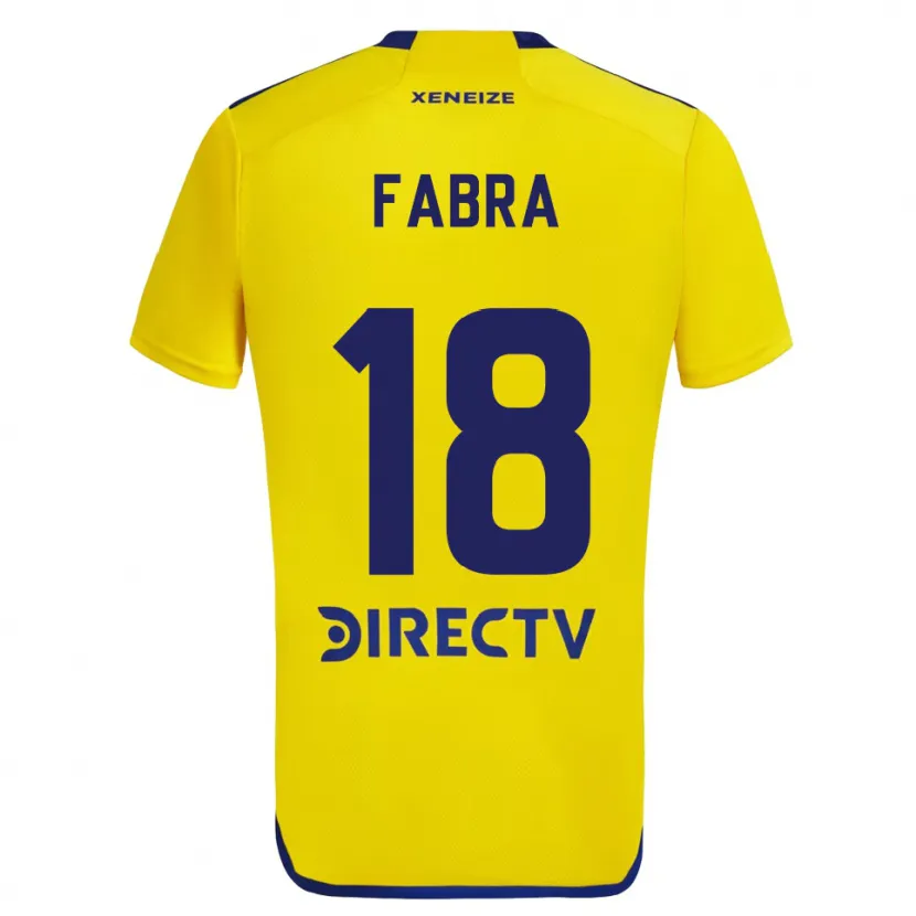 Danxen Dětské Frank Fabra #18 Žlutá Modrá Daleko Hráčské Dresy 2024/25 Dres