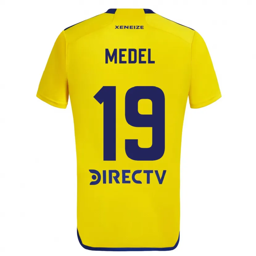 Danxen Dětské Gary Medel #19 Žlutá Modrá Daleko Hráčské Dresy 2024/25 Dres