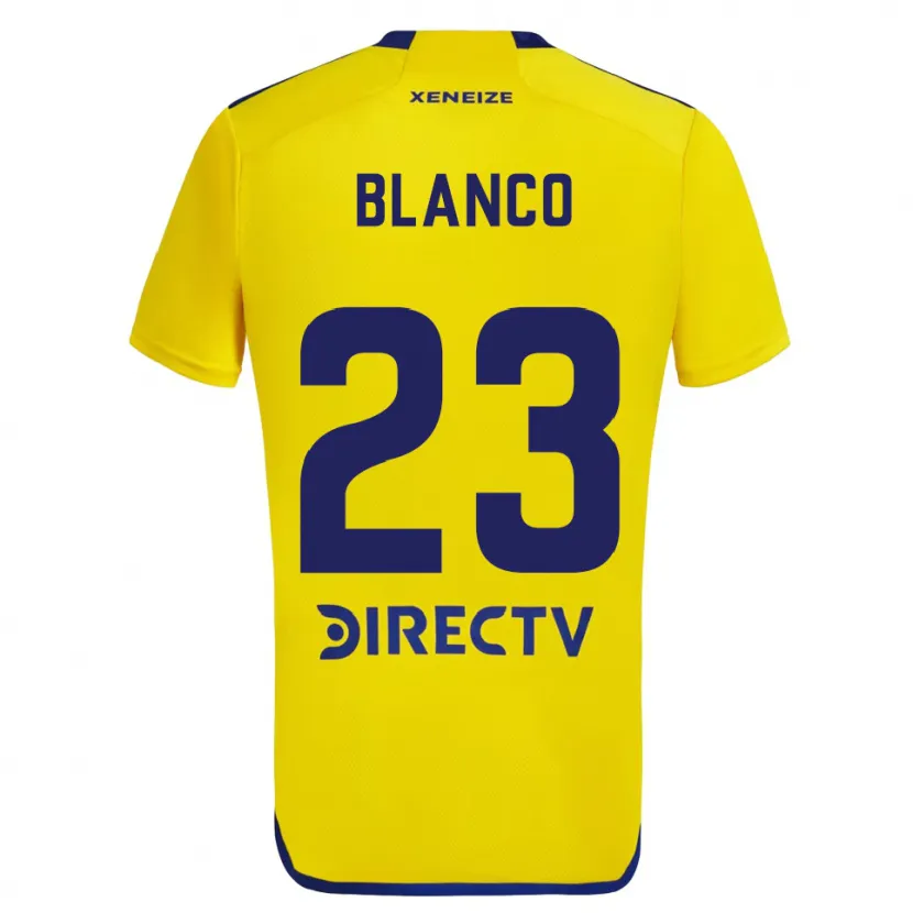 Danxen Dětské Lautaro Blanco #23 Žlutá Modrá Daleko Hráčské Dresy 2024/25 Dres