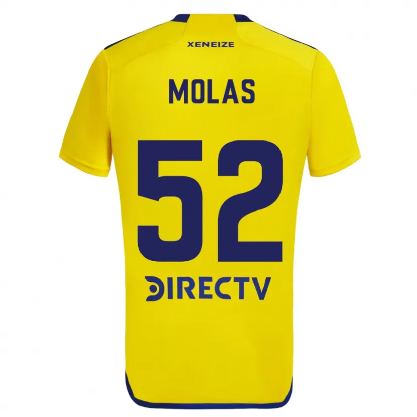 Danxen Dětské Walter Molas #52 Žlutá Modrá Daleko Hráčské Dresy 2024/25 Dres