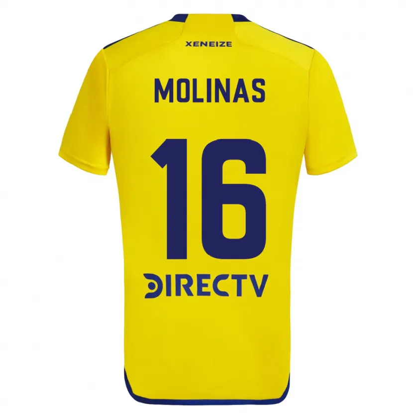 Danxen Dětské Aaron Molinas #16 Žlutá Modrá Daleko Hráčské Dresy 2024/25 Dres