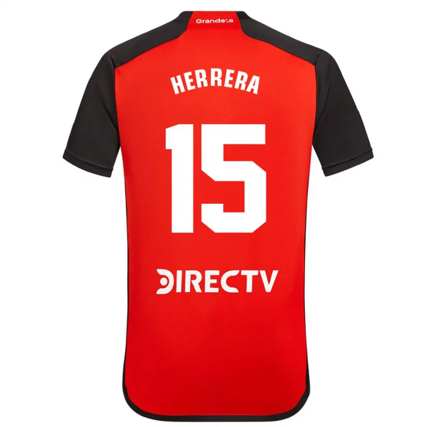 Danxen Dětské Andrés Herrera #15 Červená Černá Bílá Daleko Hráčské Dresy 2024/25 Dres