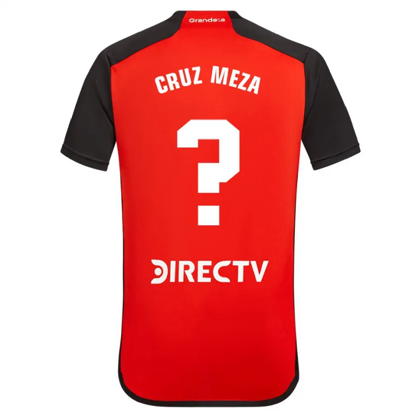 Danxen Dětské Juan Cruz Meza #0 Červená Černá Bílá Daleko Hráčské Dresy 2024/25 Dres