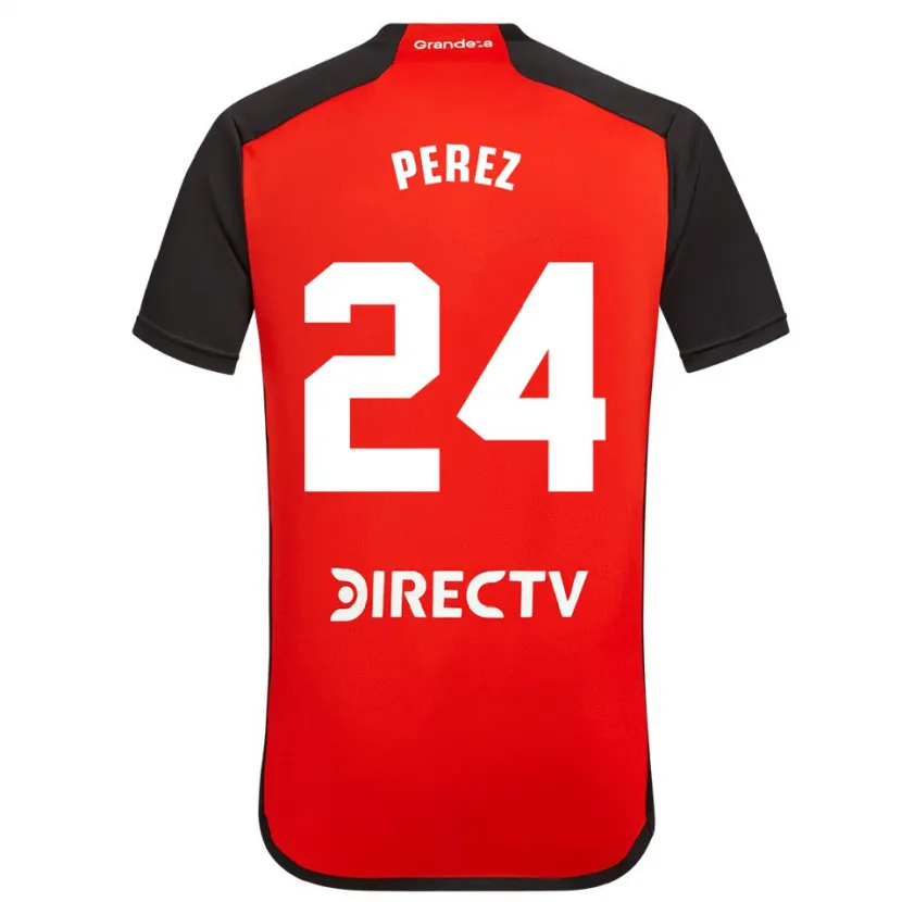 Danxen Dětské Enzo Pérez #24 Červená Černá Bílá Daleko Hráčské Dresy 2024/25 Dres