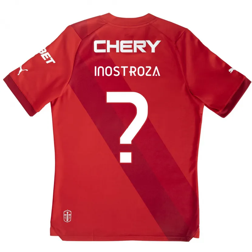 Danxen Dětské Fernando Inostroza #0 Červená Bílá Daleko Hráčské Dresy 2024/25 Dres