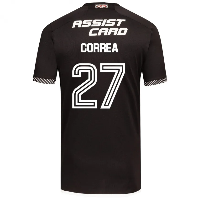 Danxen Dětské Javier Correa #27 Černá Bílá Daleko Hráčské Dresy 2024/25 Dres