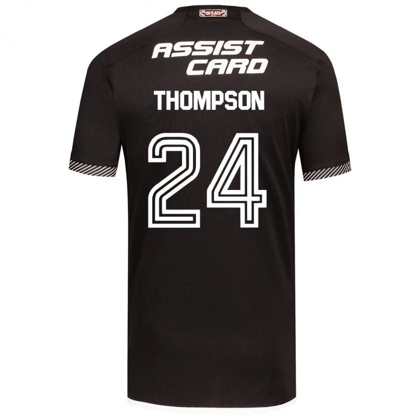 Danxen Dětské Jordhy Thompson #24 Černá Bílá Daleko Hráčské Dresy 2024/25 Dres