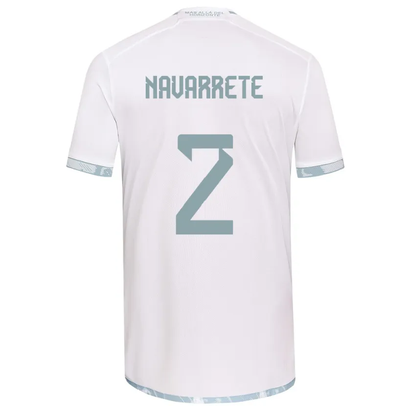 Danxen Dětské Daniel Navarrete #2 Bílá Šedá Daleko Hráčské Dresy 2024/25 Dres