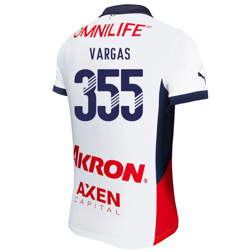 Danxen Dětské Uziel Vargas #355 Bílá Červená Modrá Daleko Hráčské Dresy 2024/25 Dres