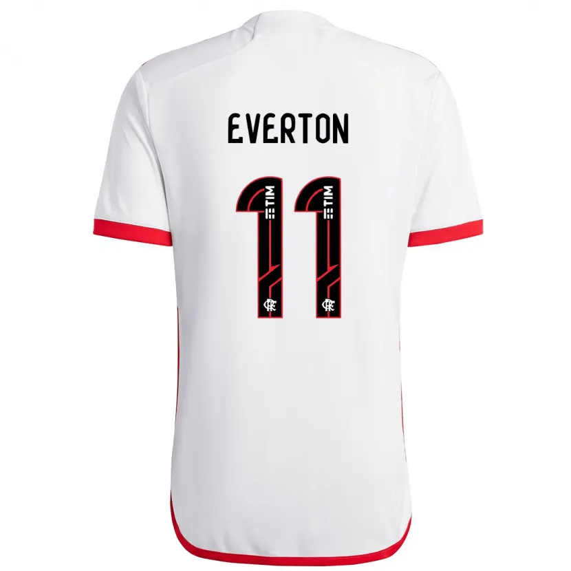 Danxen Dětské Everton #11 Bílá Červená Daleko Hráčské Dresy 2024/25 Dres