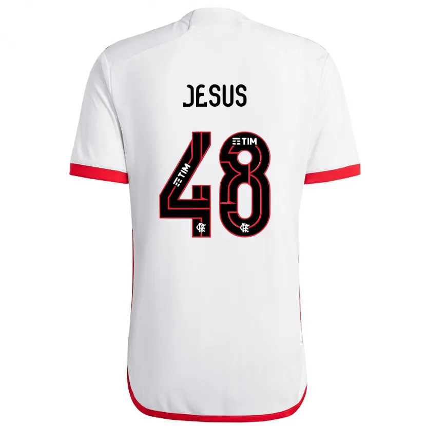 Danxen Dětské Igor Jesus #48 Bílá Červená Daleko Hráčské Dresy 2024/25 Dres