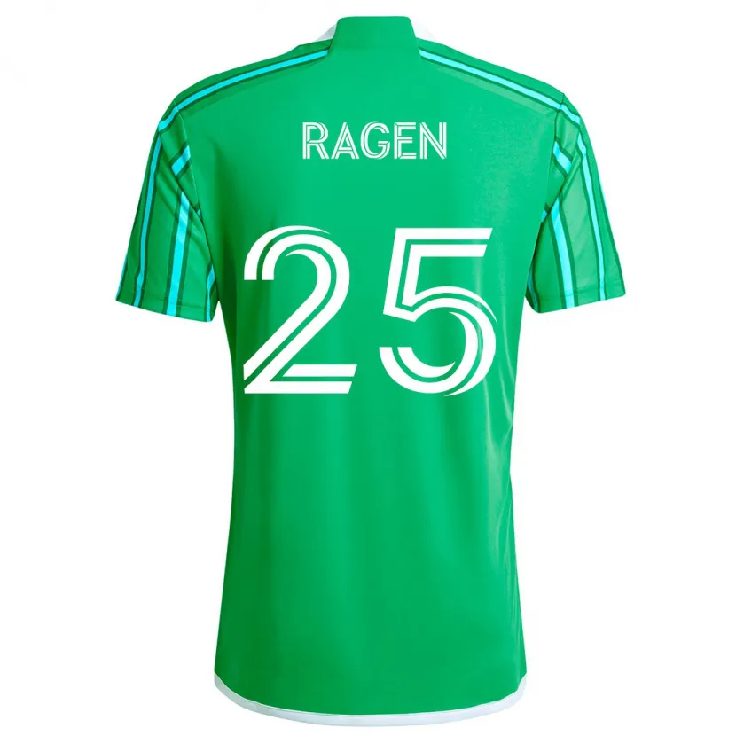 Danxen Pánské Jackson Ragen #25 Zelená Bílá Domů Hráčské Dresy 2024/25 Dres