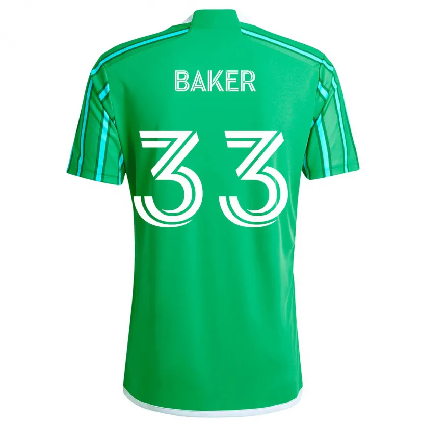 Danxen Pánské Cody Baker #33 Zelená Bílá Domů Hráčské Dresy 2024/25 Dres