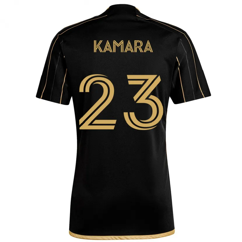 Danxen Pánské Kei Kamara #23 Černé Zlato Domů Hráčské Dresy 2024/25 Dres