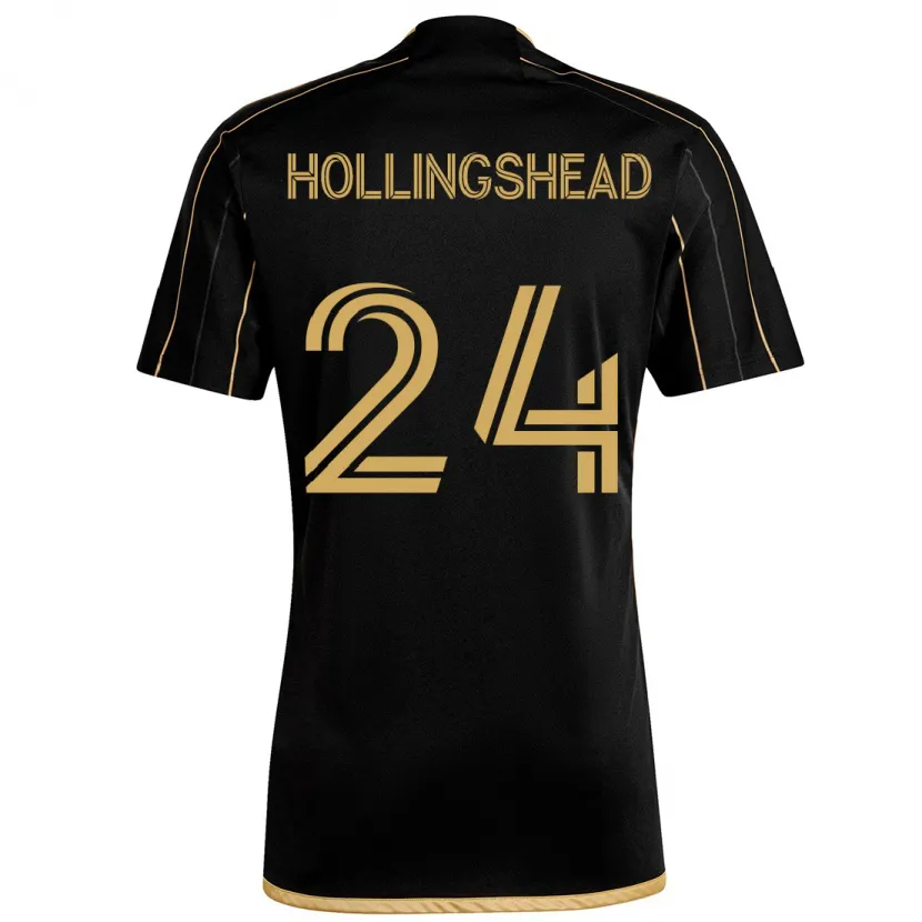 Danxen Pánské Ryan Hollingshead #24 Černé Zlato Domů Hráčské Dresy 2024/25 Dres