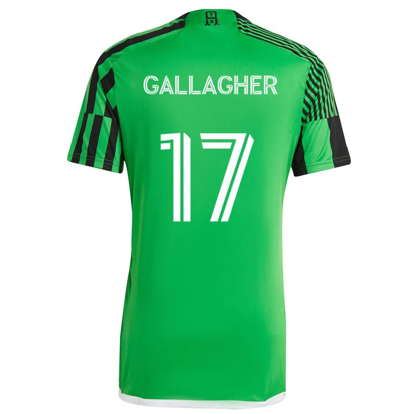 Danxen Pánské Jon Gallagher #17 Zelená Černá Domů Hráčské Dresy 2024/25 Dres