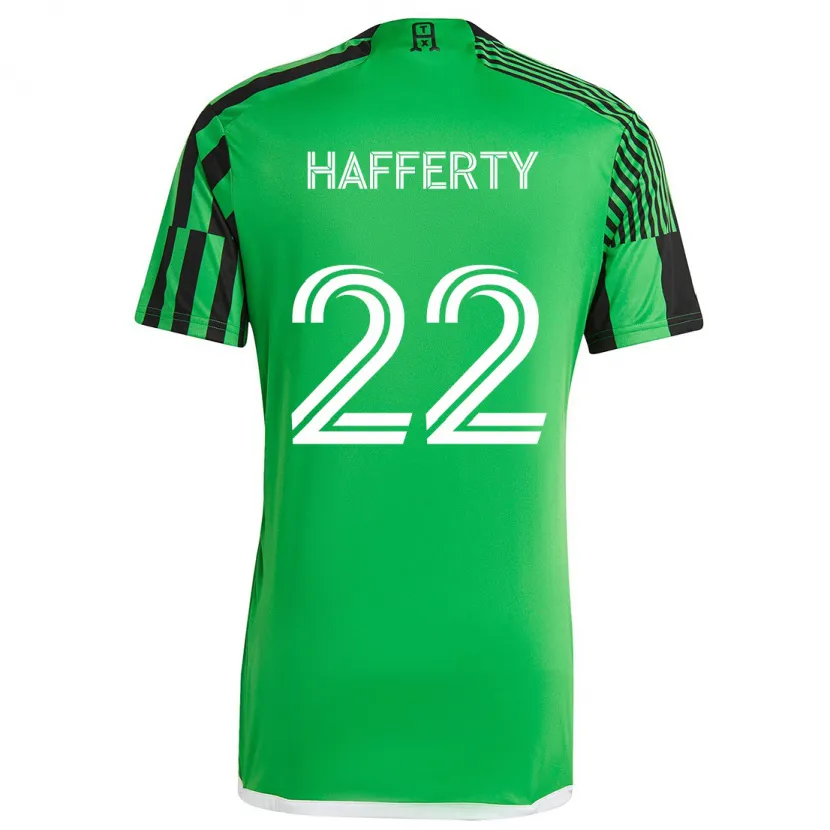 Danxen Pánské Joe Hafferty #22 Zelená Černá Domů Hráčské Dresy 2024/25 Dres