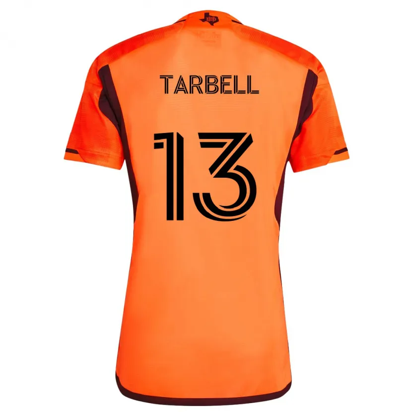 Danxen Pánské Andrew Tarbell #13 Oranžová Černá Domů Hráčské Dresy 2024/25 Dres