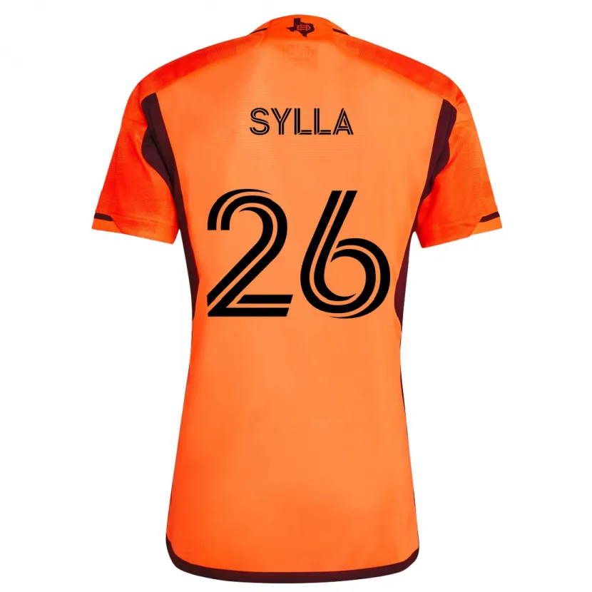 Danxen Pánské Ousmane Sylla #26 Oranžová Černá Domů Hráčské Dresy 2024/25 Dres