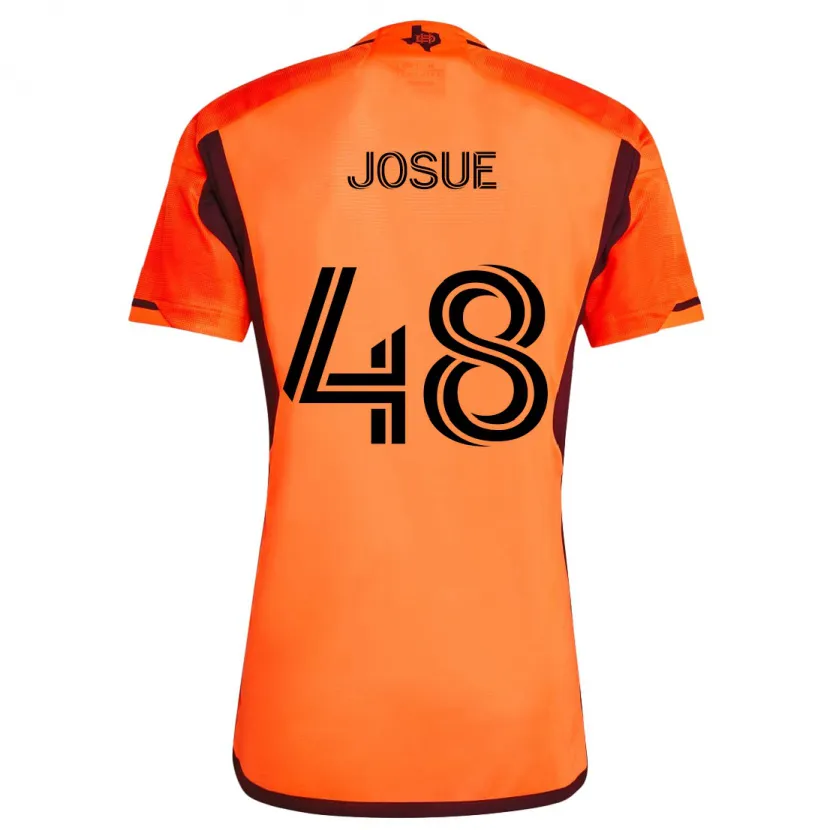 Danxen Pánské Josué Souza #48 Oranžová Černá Domů Hráčské Dresy 2024/25 Dres