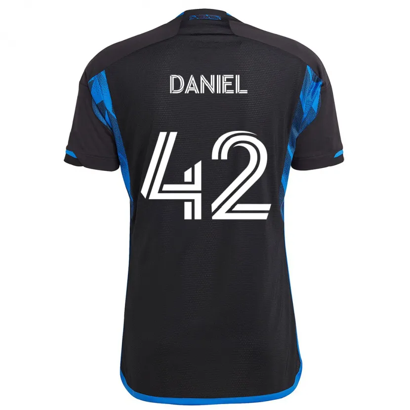 Danxen Pánské Daniel #42 Modrá Černá Domů Hráčské Dresy 2024/25 Dres