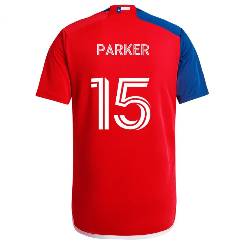 Danxen Pánské Isaiah Parker #15 Modrá Červená Domů Hráčské Dresy 2024/25 Dres