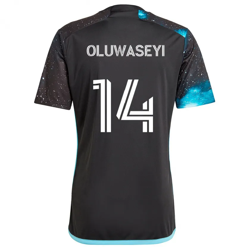 Danxen Pánské Tani Oluwaseyi #14 Černá Modrá Domů Hráčské Dresy 2024/25 Dres