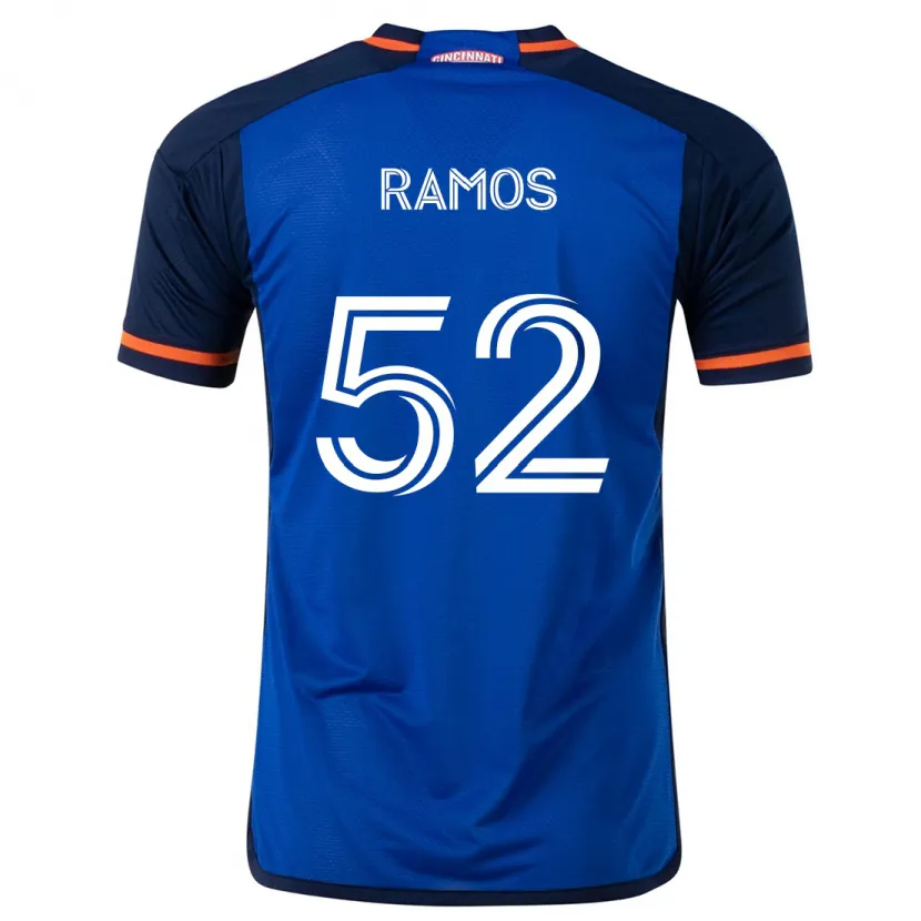 Danxen Pánské Yair Ramos #52 Modrá Bílá Domů Hráčské Dresy 2024/25 Dres