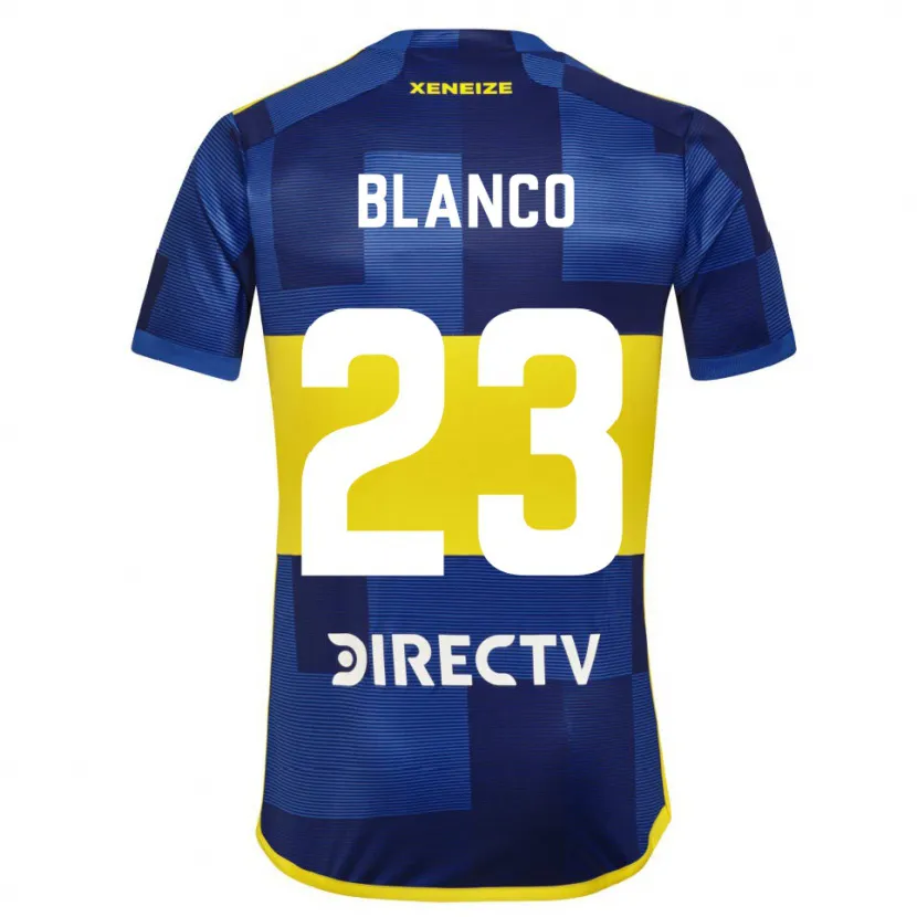 Danxen Pánské Lautaro Blanco #23 Modrá Žlutá Domů Hráčské Dresy 2024/25 Dres