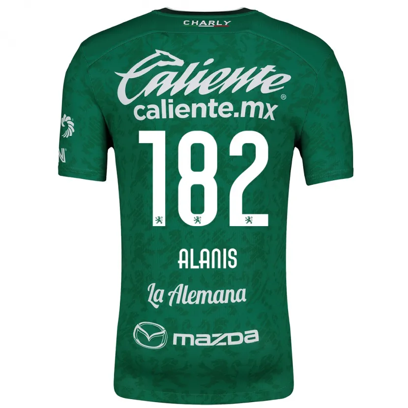 Danxen Pánské Alejandro Alanís #182 Zelená Bílá Domů Hráčské Dresy 2024/25 Dres