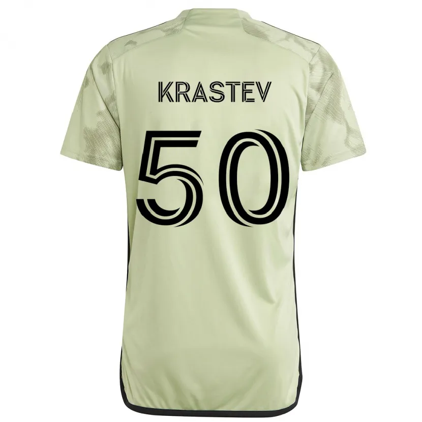 Danxen Pánské Filip Krastev #50 Světle Zelená Daleko Hráčské Dresy 2024/25 Dres