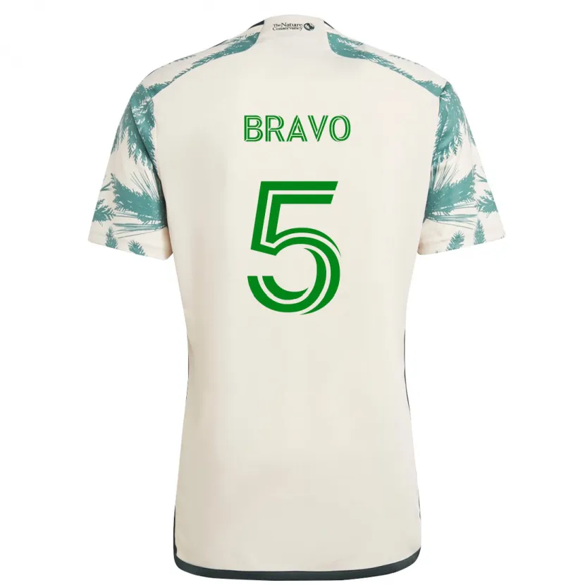 Danxen Pánské Claudio Bravo #5 Béžová Hnědá Daleko Hráčské Dresy 2024/25 Dres