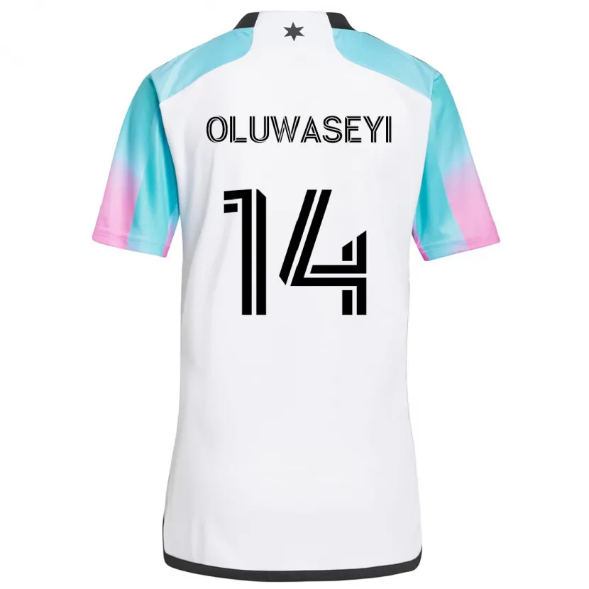 Danxen Pánské Tani Oluwaseyi #14 Bílá Modrá Černá Daleko Hráčské Dresy 2024/25 Dres