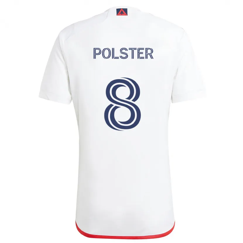 Danxen Pánské Matt Polster #8 Bílá Červená Daleko Hráčské Dresy 2024/25 Dres