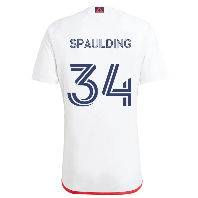 Danxen Pánské Ryan Spaulding #34 Bílá Červená Daleko Hráčské Dresy 2024/25 Dres