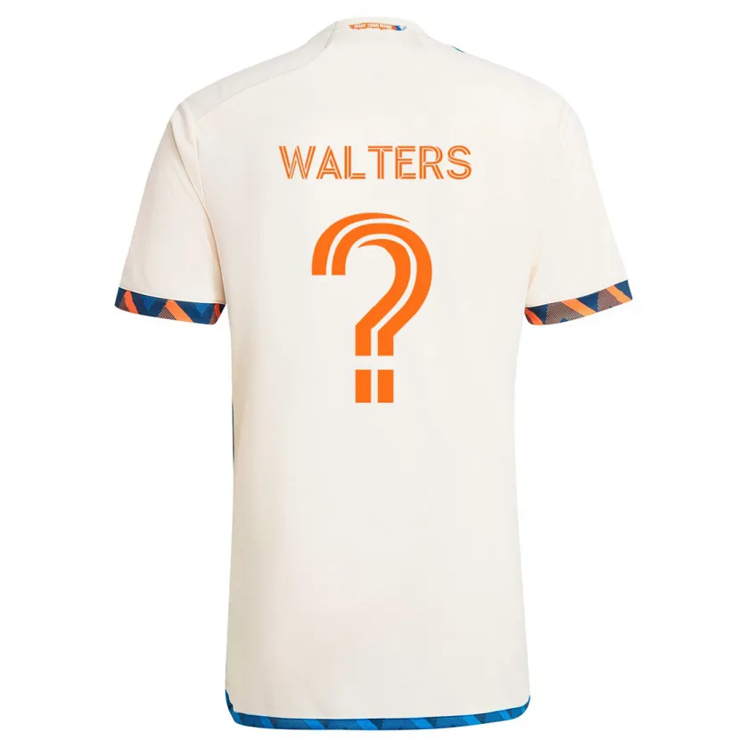 Danxen Pánské Paul Walters #0 Bílá Oranžová Daleko Hráčské Dresy 2024/25 Dres