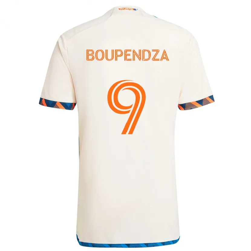 Danxen Pánské Aaron Boupendza #9 Bílá Oranžová Daleko Hráčské Dresy 2024/25 Dres